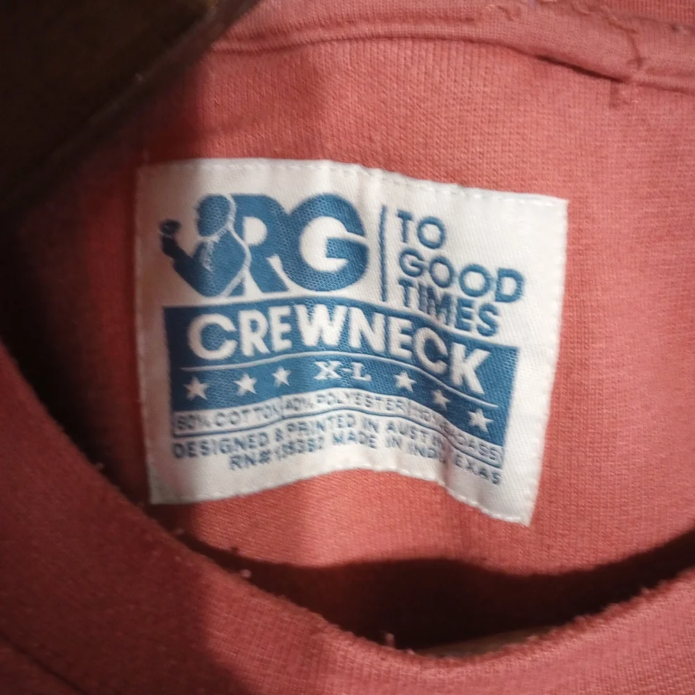 Vintage XL Rowdy Gentleman RG To Good Times Ronald Reagan Crewneck Sweatshirt